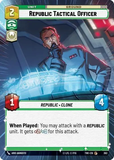 Republic Tactical Officer — Twilight of the Republic — Star Wars: Unlimited
