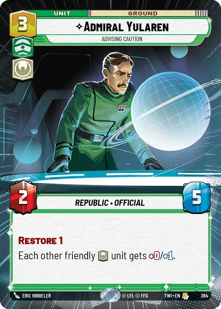 Admiral Yularen - Advising Caution — Twilight of the Republic — Star Wars: Unlimited