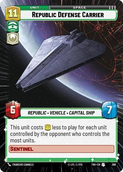 Republic Defense Carrier — Twilight of the Republic — Star Wars: Unlimited