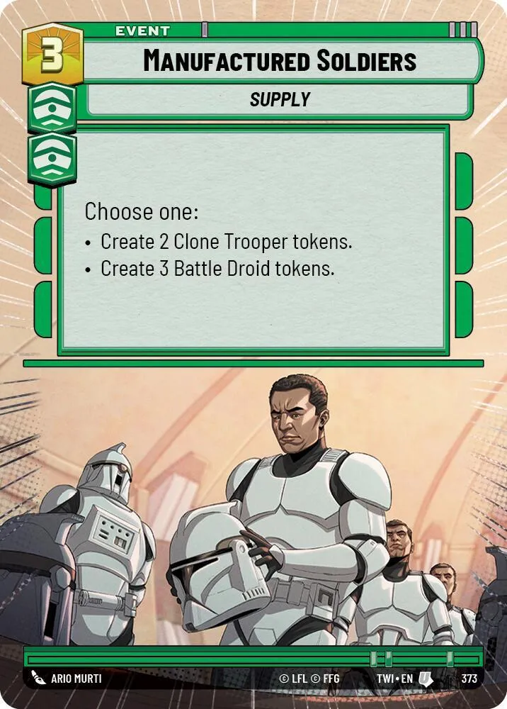 Manufactured Soldiers — Twilight of the Republic — Star Wars: Unlimited