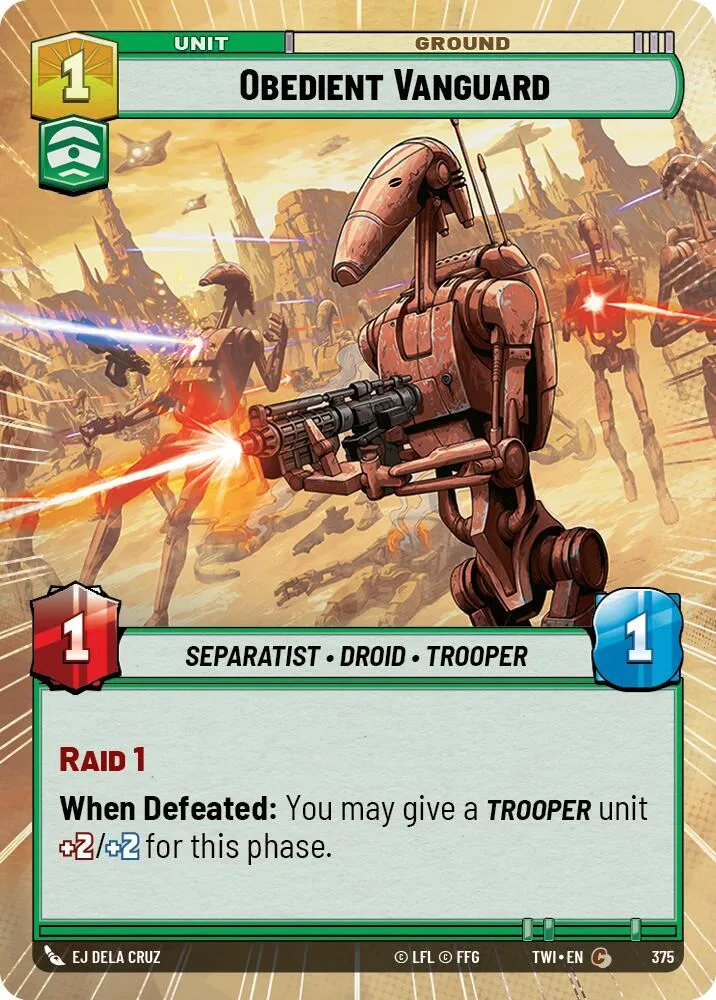 Avant-Garde Obéissante — Twilight of the Republic — Star Wars: Unlimited