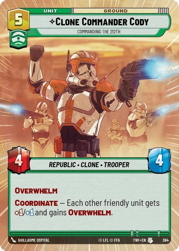 Commandant Clone Cody - Commande Le 212E — Twilight of the Republic — Star Wars: Unlimited
