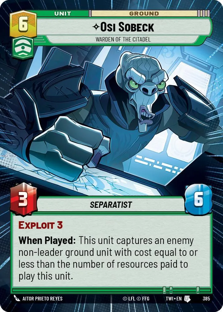 Osi Sobeck - Gardien De La Citadelle — Twilight of the Republic — Star Wars: Unlimited