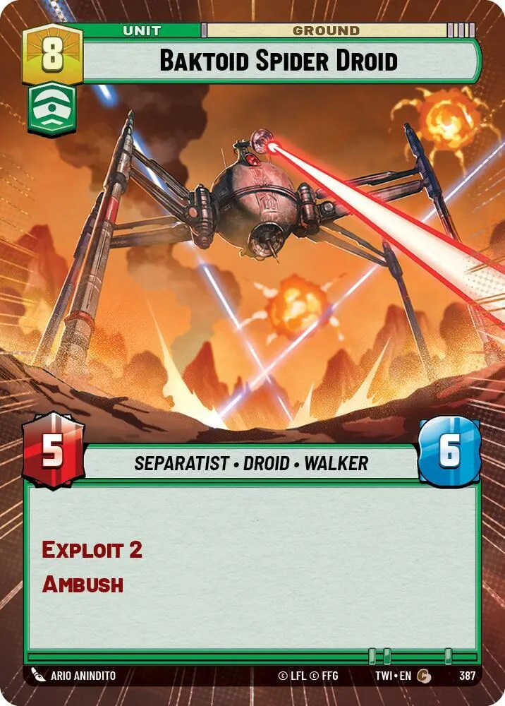 Baktoid Spider Droid — Twilight of the Republic — Star Wars: Unlimited