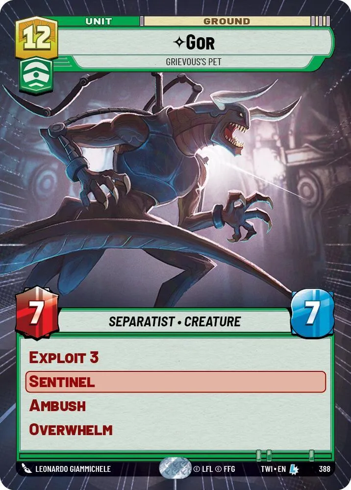 Gor - Animal De Compagnie De Grievous — Twilight of the Republic — Star Wars: Unlimited