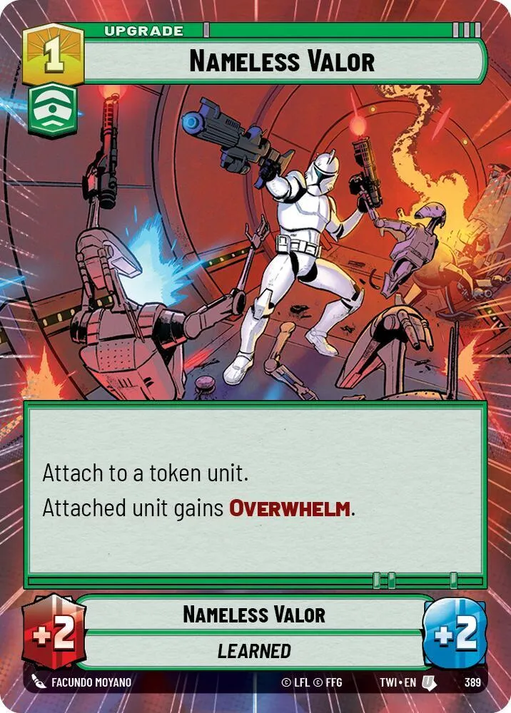 Nameless Valor — Twilight of the Republic — Star Wars: Unlimited