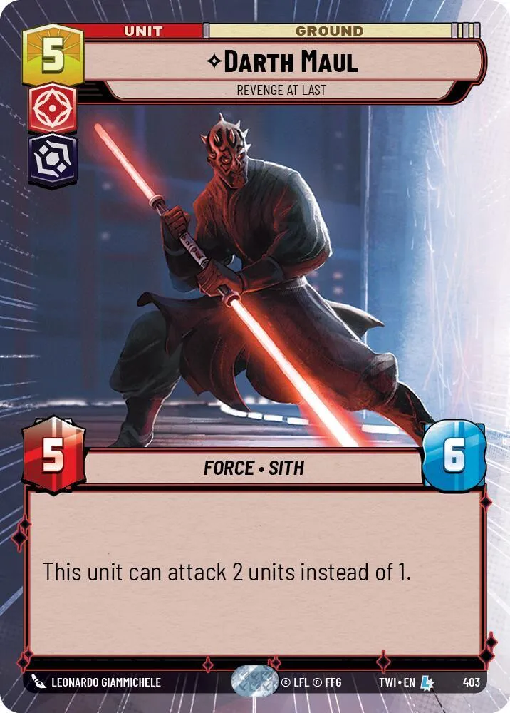 Darth Maul - Revenge at Last — Twilight of the Republic — Star Wars: Unlimited