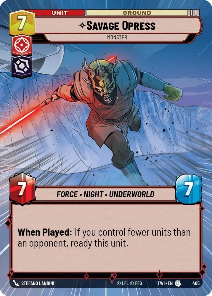 Savage Opress - Monstre — Twilight of the Republic — Star Wars: Unlimited