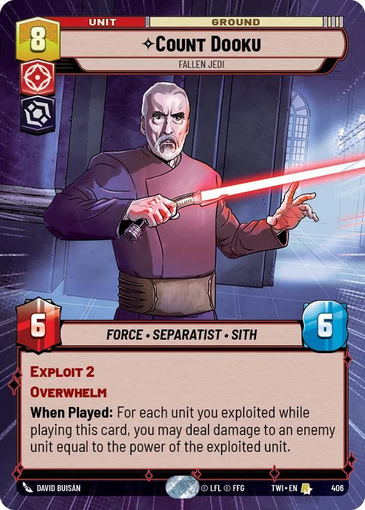 Count Dooku - Fallen Jedi — Twilight of the Republic — Star Wars: Unlimited