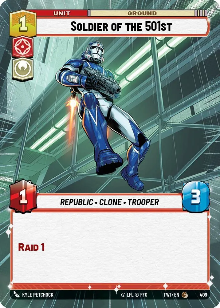 Soldat de la 501e — Twilight of the Republic — Star Wars: Unlimited