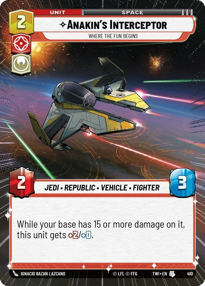 Intercepteur d'Anakin - Que La Fête Commence ! — Twilight of the Republic — Star Wars: Unlimited