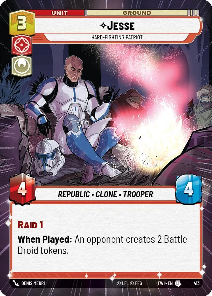 Jesse - Patriote Combatif — Twilight of the Republic — Star Wars: Unlimited