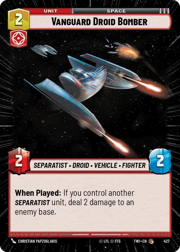 Bombardier Droïde de l'Avant-Garde — Twilight of the Republic — Star Wars: Unlimited