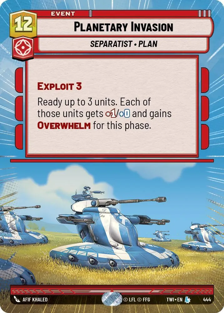 Invasion Planétaire — Twilight of the Republic — Star Wars: Unlimited