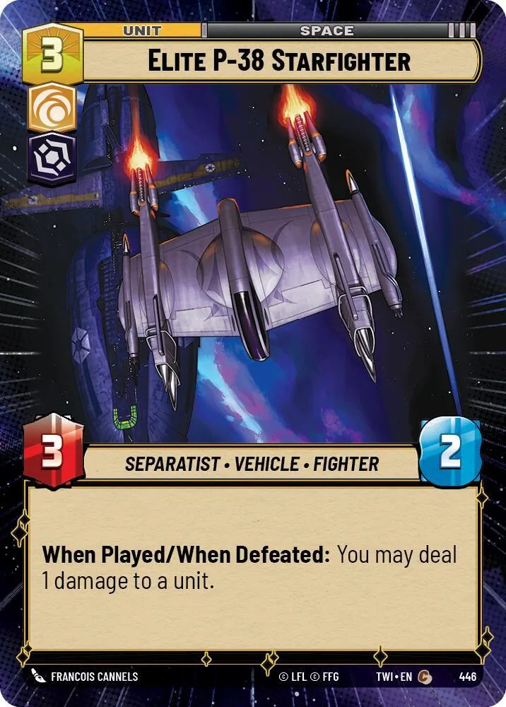 Elite P-38 Starfighter — Twilight of the Republic — Star Wars: Unlimited