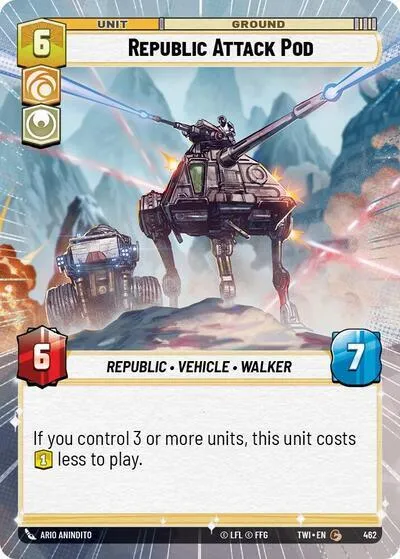 Nacelle d'Attaque de la République — Twilight of the Republic — Star Wars: Unlimited
