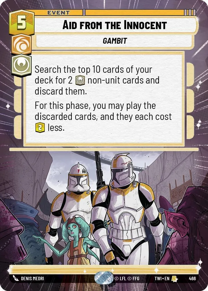 Aid from the Innocent — Twilight of the Republic — Star Wars: Unlimited