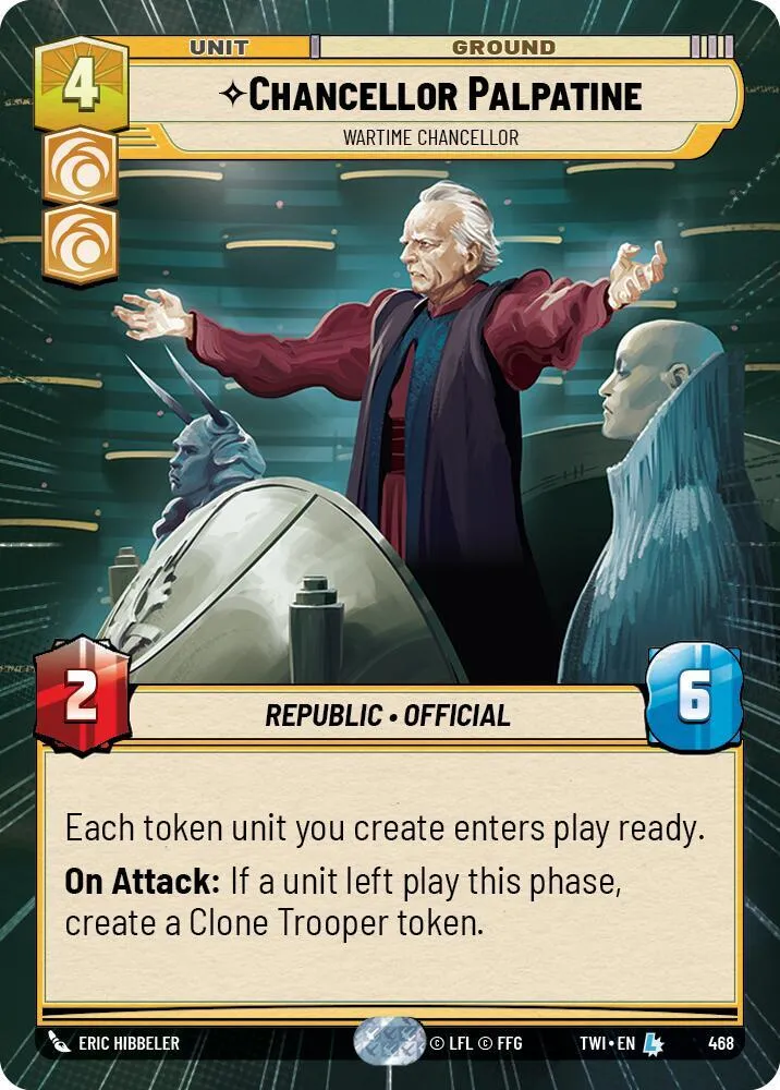 Chancelier Palpatine - Chancelier En Période De Guerre — Twilight of the Republic — Star Wars: Unlimited