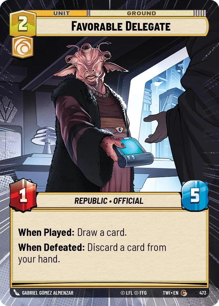 Favorable Delegate — Twilight of the Republic — Star Wars: Unlimited