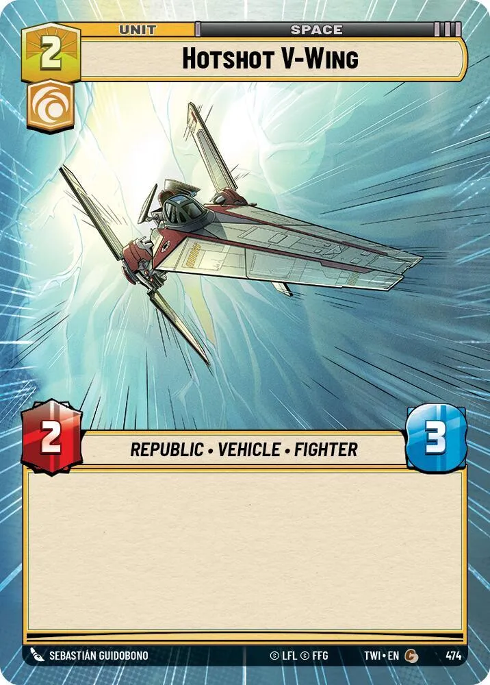 Hotshot V-Wing — Twilight of the Republic — Star Wars: Unlimited