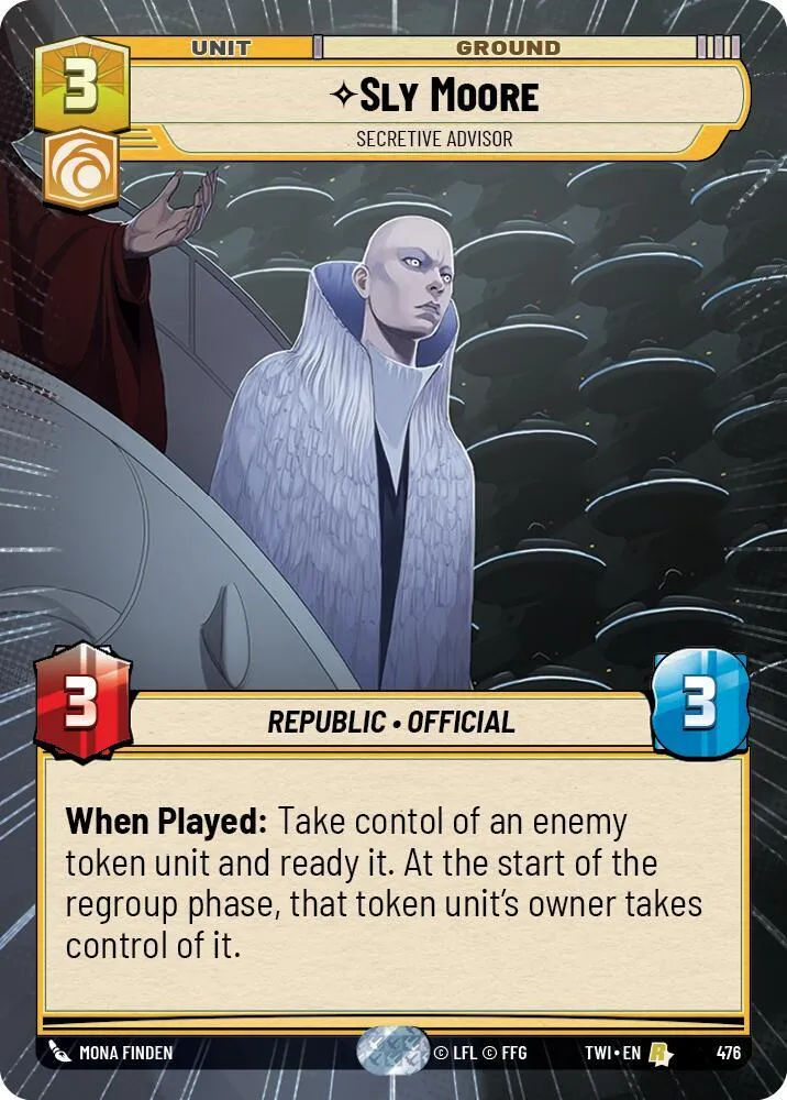 Sly Moore - Éminence Grise — Twilight of the Republic — Star Wars: Unlimited