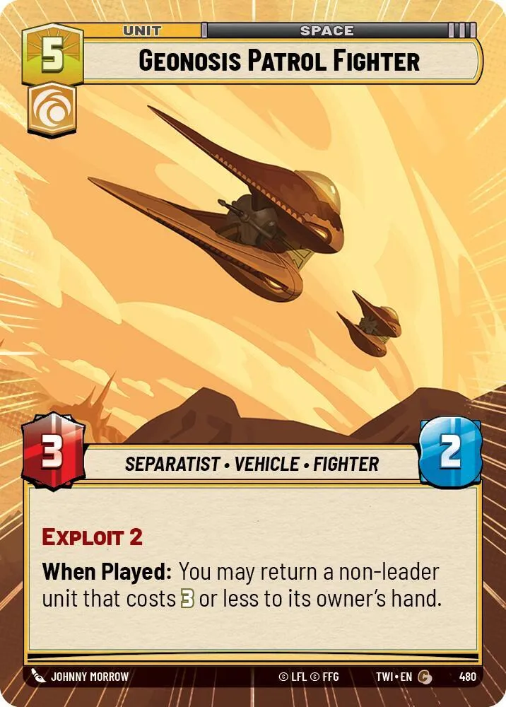 Geonosis Patrol Fighter from Twilight of the Republic - Star Wars: Unlimited