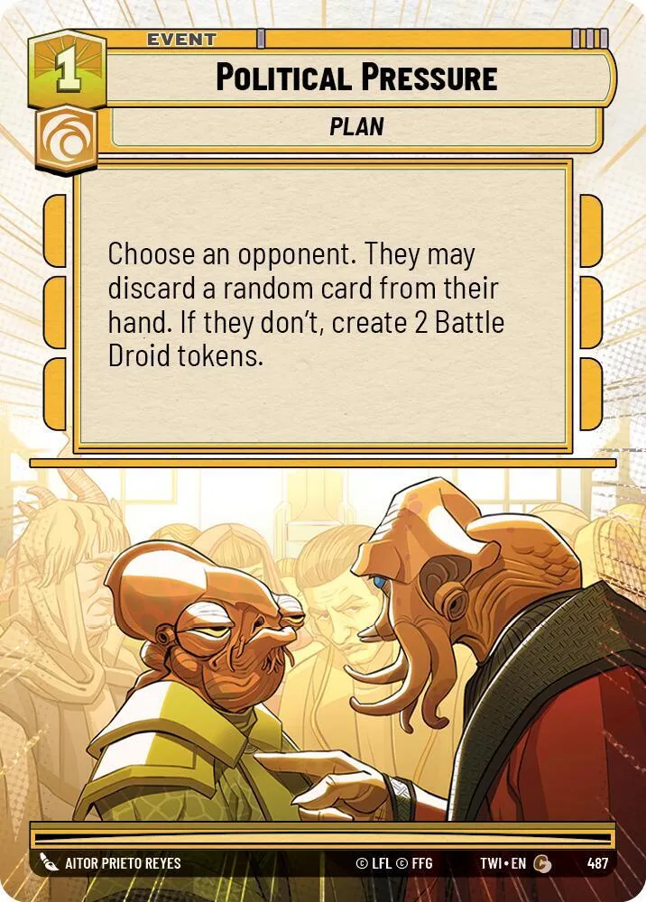 Pression Politique — Twilight of the Republic — Star Wars: Unlimited