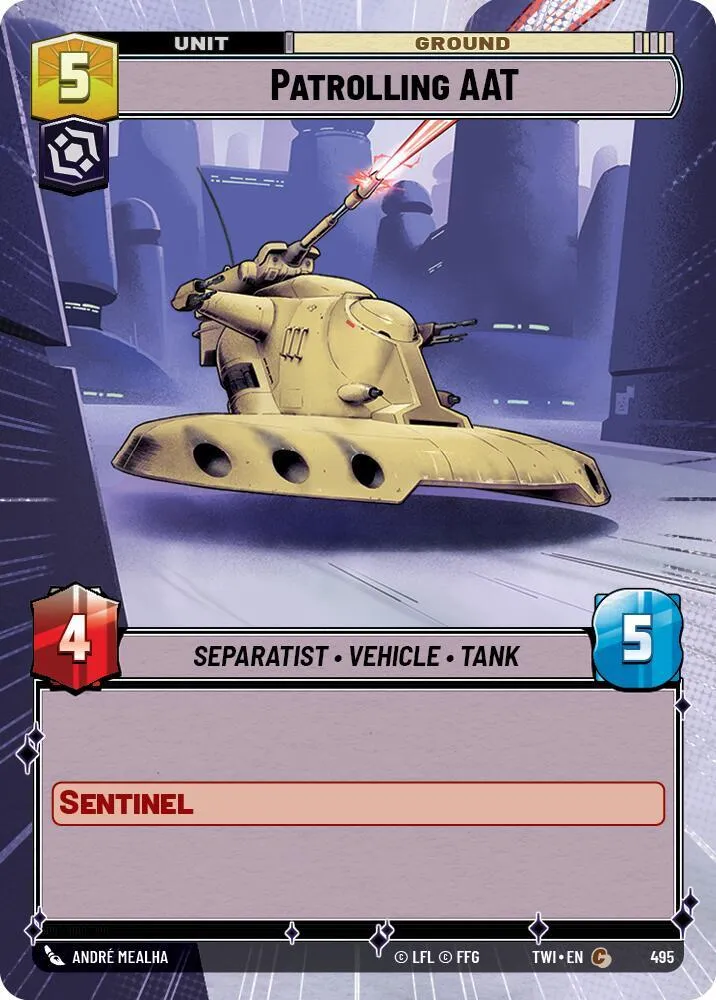 Patrolling AAT — Twilight of the Republic — Star Wars: Unlimited
