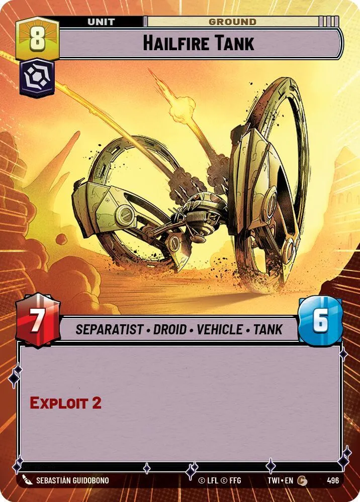 Hailfire Tank — Twilight of the Republic — Star Wars: Unlimited