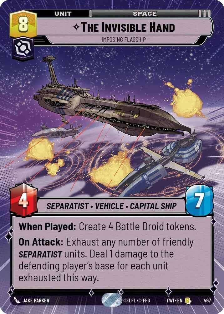 The Invisible Hand - Imposing Flagship — Twilight of the Republic — Star Wars: Unlimited