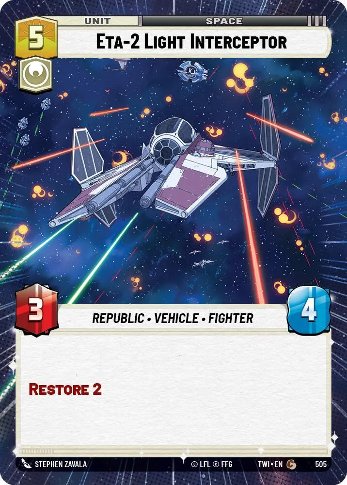 Intercepteur Léger Eta-2 — Twilight of the Republic — Star Wars: Unlimited