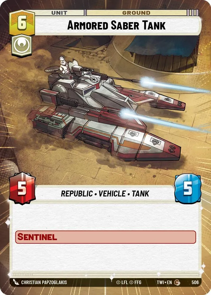 Armored Saber Tank — Twilight of the Republic — Star Wars: Unlimited