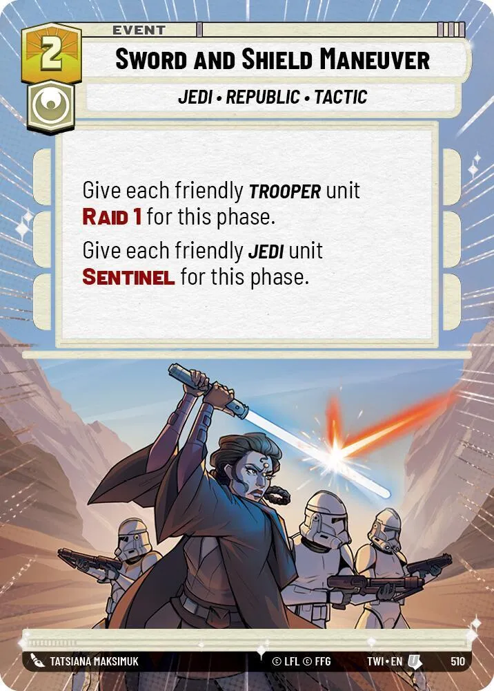 Manœuvre Épée et Bouclier — Twilight of the Republic — Star Wars: Unlimited