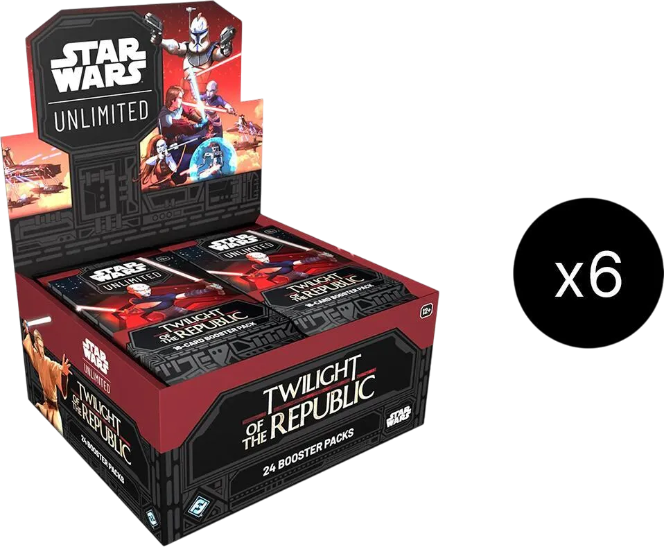 Case de 6 displays Crépuscule de la République — Twilight of the Republic — Star Wars: Unlimited