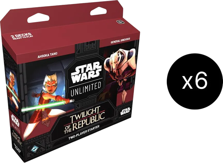 Case de kits de démarrage 2 joueurs Crépuscule de la République — Twilight of the Republic — Star Wars: Unlimited