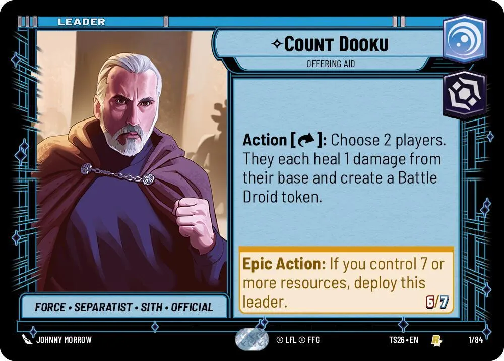 Count Dooku - Offering Aid — Twin Suns — Star Wars: Unlimited