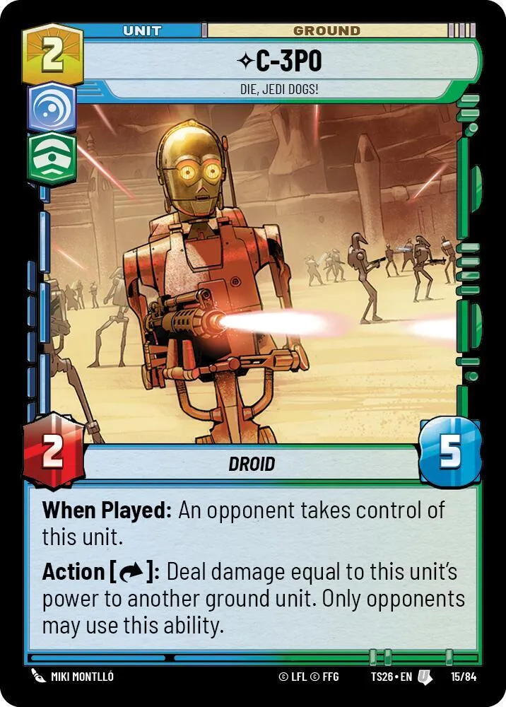 C-3P0 - Die, Jedi Dogs! — Twin Suns — Star Wars: Unlimited