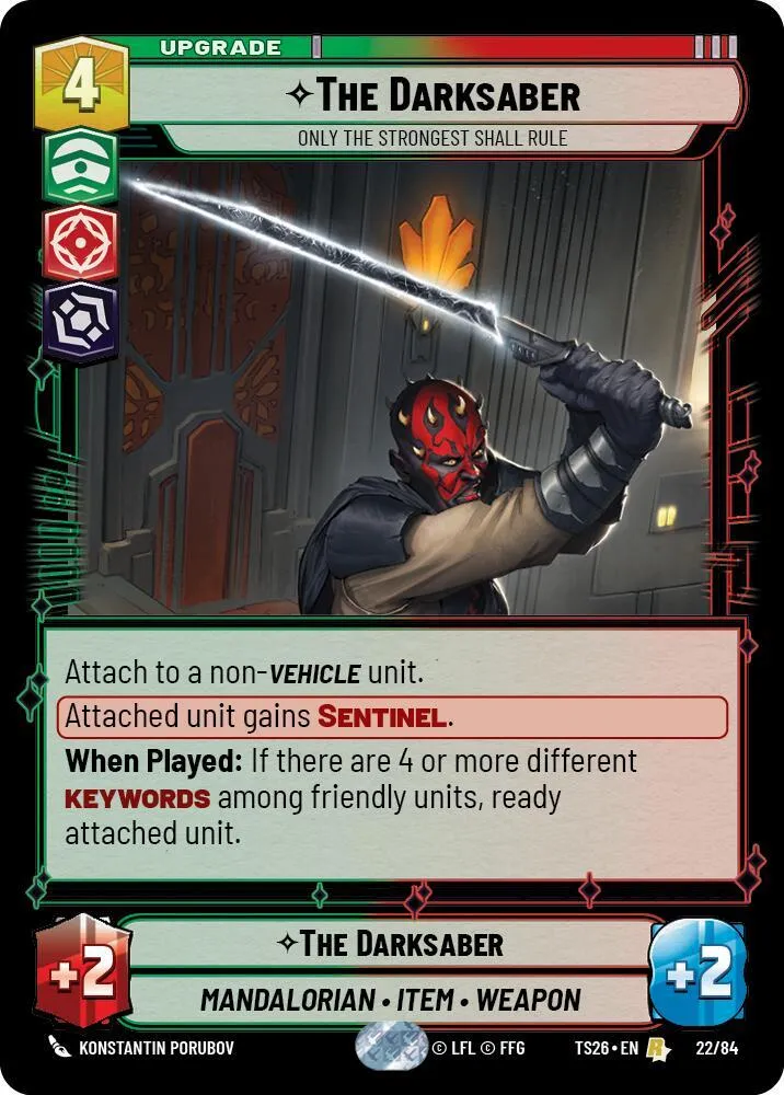 The Darksaber - Only the Strongest Shall Rule — Twin Suns — Star Wars: Unlimited