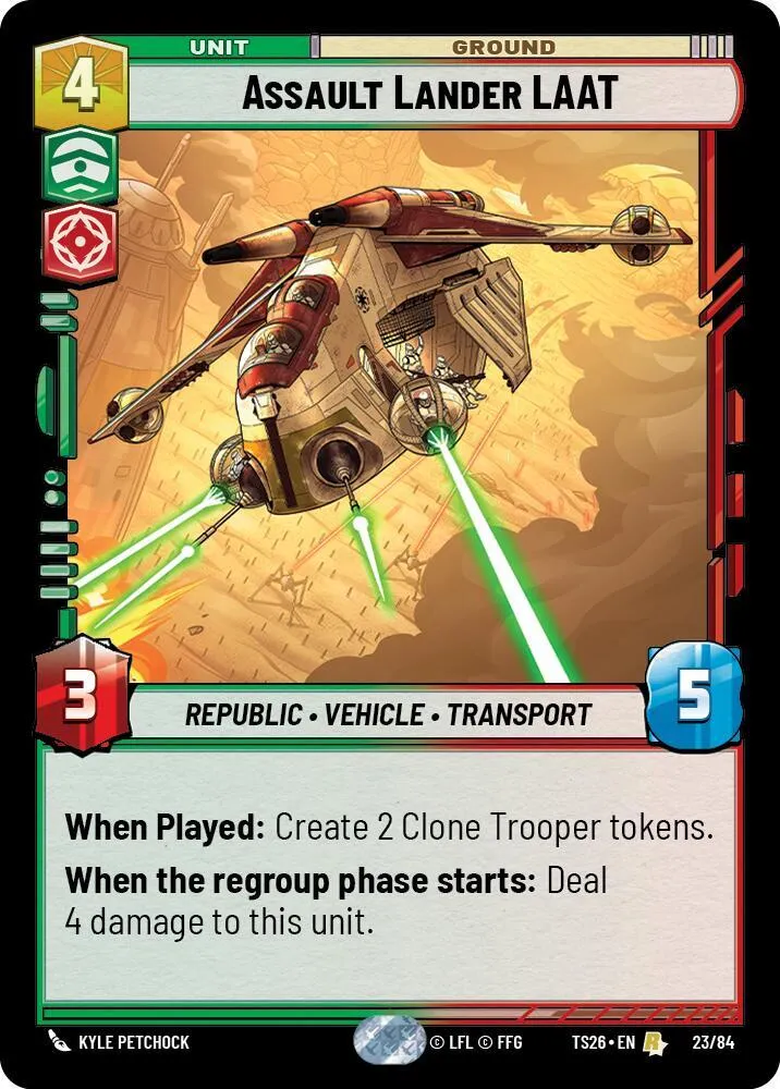Assault Lander LAAT — Twin Suns — Star Wars: Unlimited