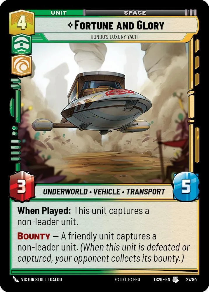 Fortune and Gory - Hondo's Luxury Yacht — Twin Suns — Star Wars: Unlimited