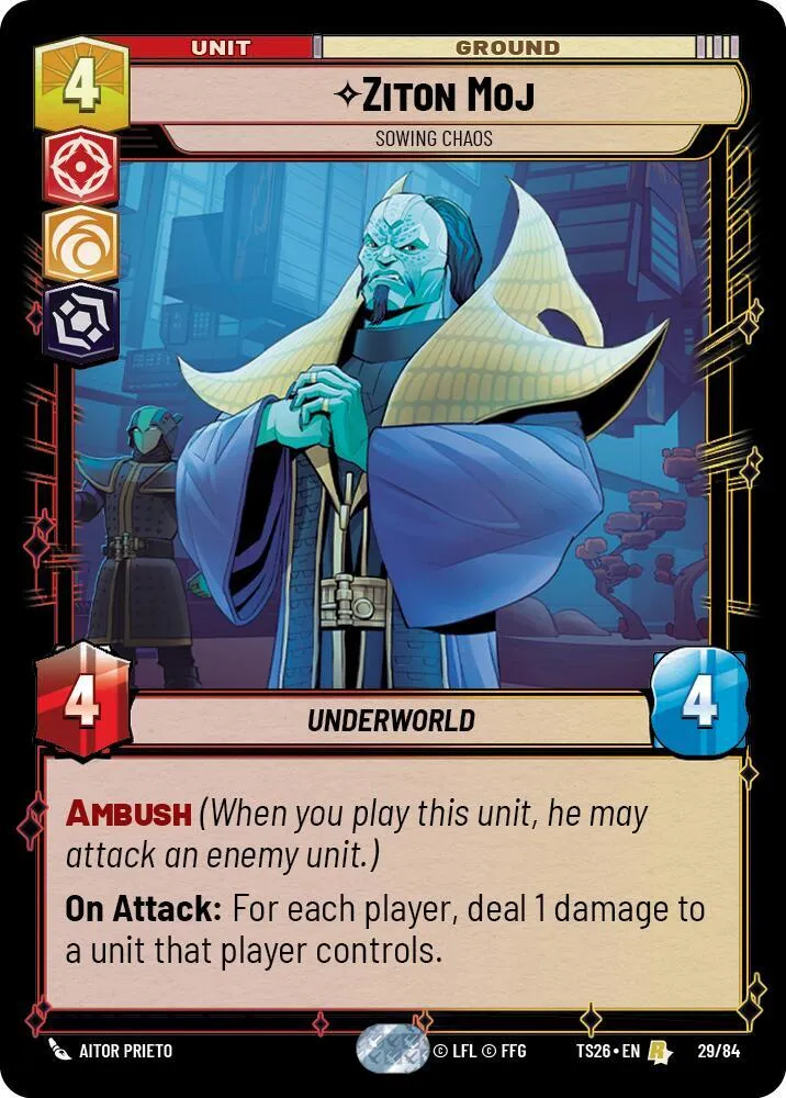 Ziton Moj - Sème Le Chaos — Twin Suns — Star Wars: Unlimited