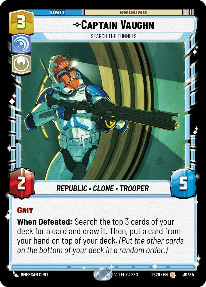 Capitaine Vaughn - Fouille Les Tunnels — Twin Suns — Star Wars: Unlimited