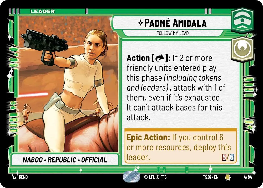 Padmé Amidala - Follow My Lead — Twin Suns — Star Wars: Unlimited