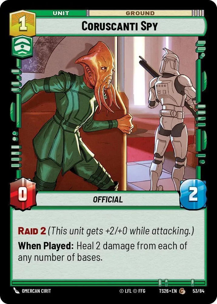 Espion Coruscanti — Twin Suns — Star Wars: Unlimited