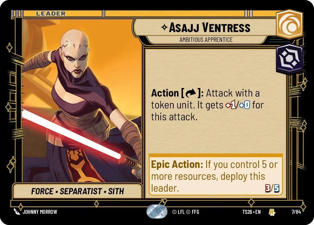 Asajj Ventress - Ambitious Apprentice — Twin Suns — Star Wars: Unlimited