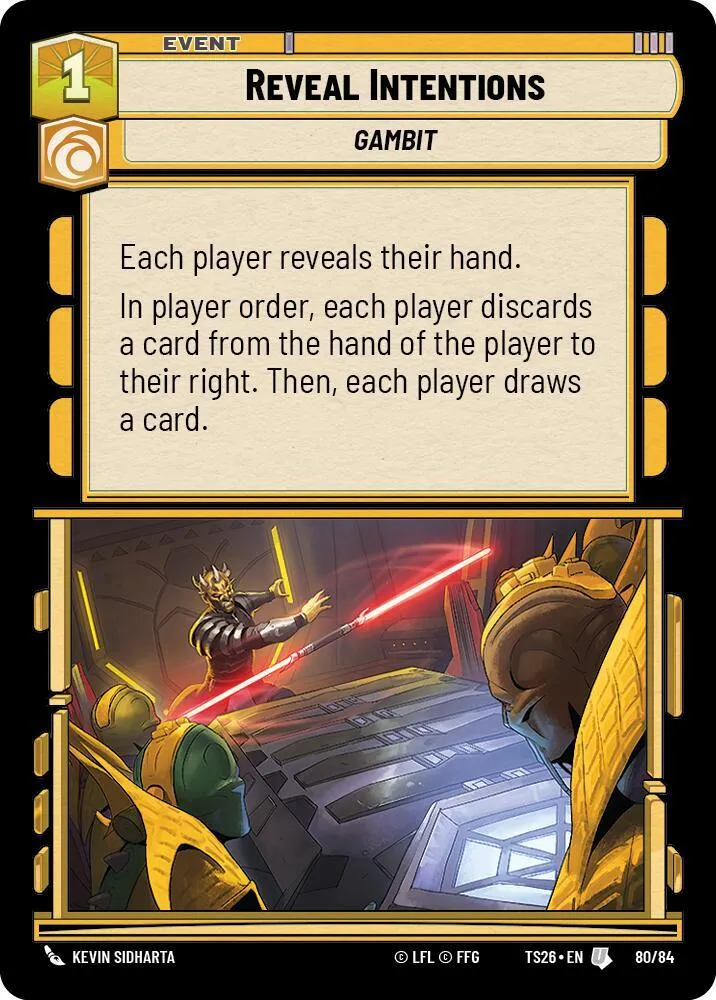 Révéler ses Intentions — Twin Suns — Star Wars: Unlimited