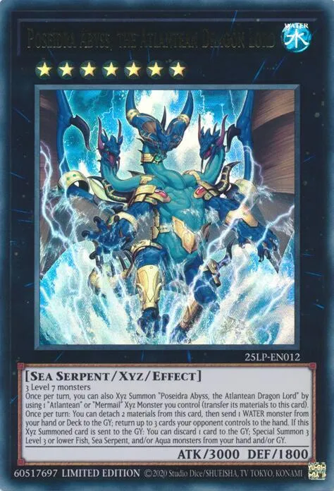 Poseidra Abyss, the Atlantean Dragon Lord — Limited Pack World Championship 2025 — Yu-Gi-Oh!