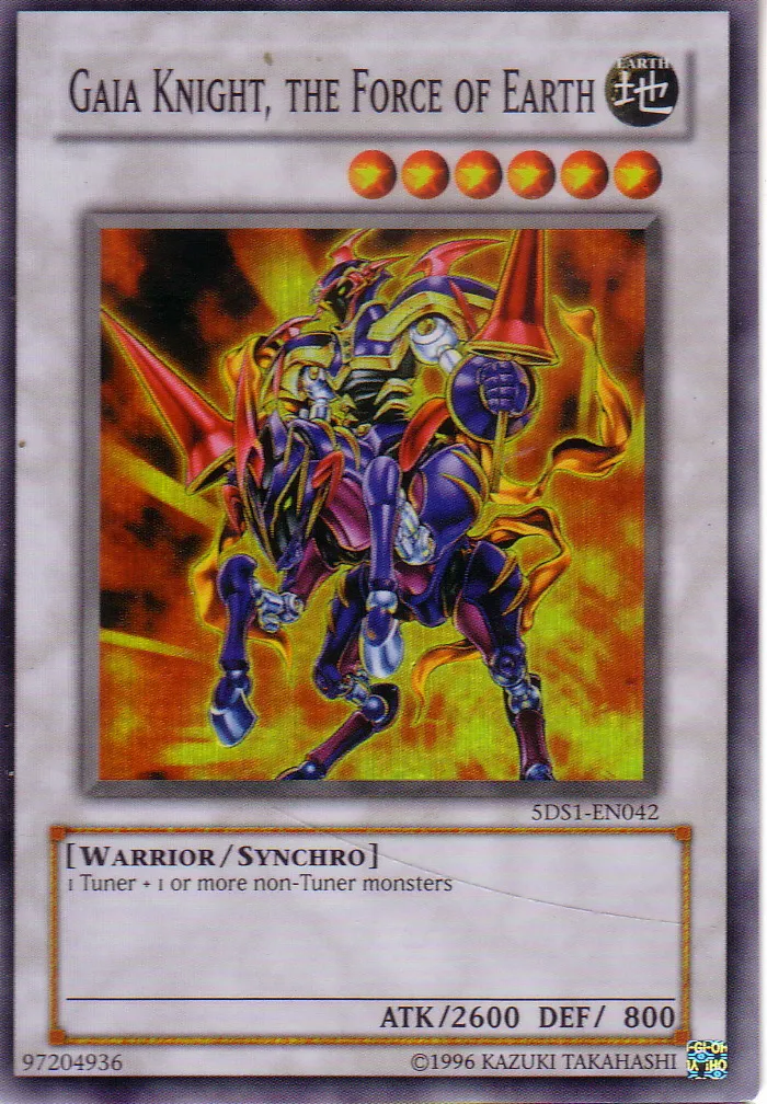 Gaia Knight, the Force of Earth — Starter Deck: Yu-Gi-Oh! 5D's - Unlimited — Yu-Gi-Oh!