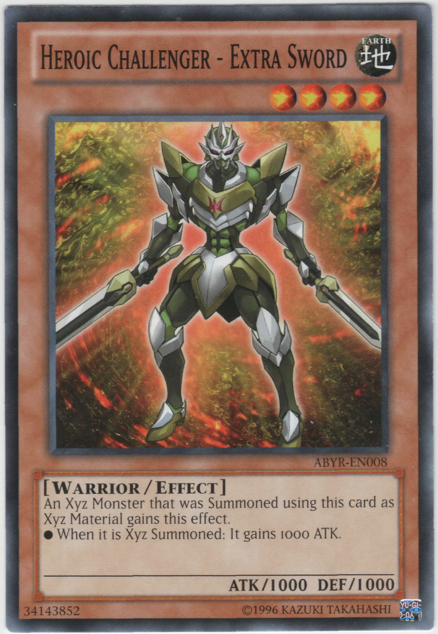 Heroic Challenger - Extra Sword — Abyss Rising - Unlimited — Yu-Gi-Oh!