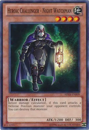 Heroic Challenger - Night Watchman — Abyss Rising - Unlimited — Yu-Gi-Oh!